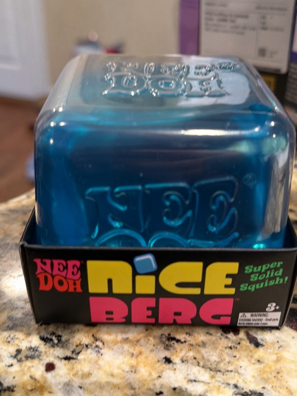 NeeDoh Nice Berg Blue Super Solid Squish Toy